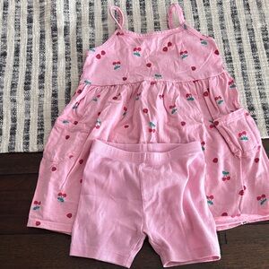 Old Navy Pink Cherry Kids Jumpsuit Set